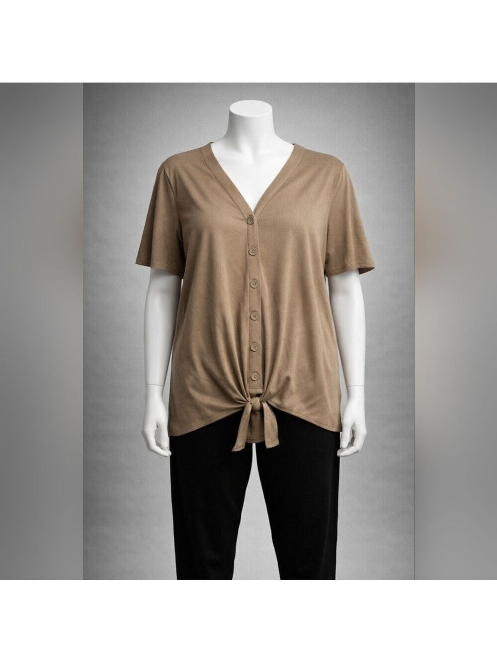 🆕Women's Button Down Ribbed Top    RJ0503H